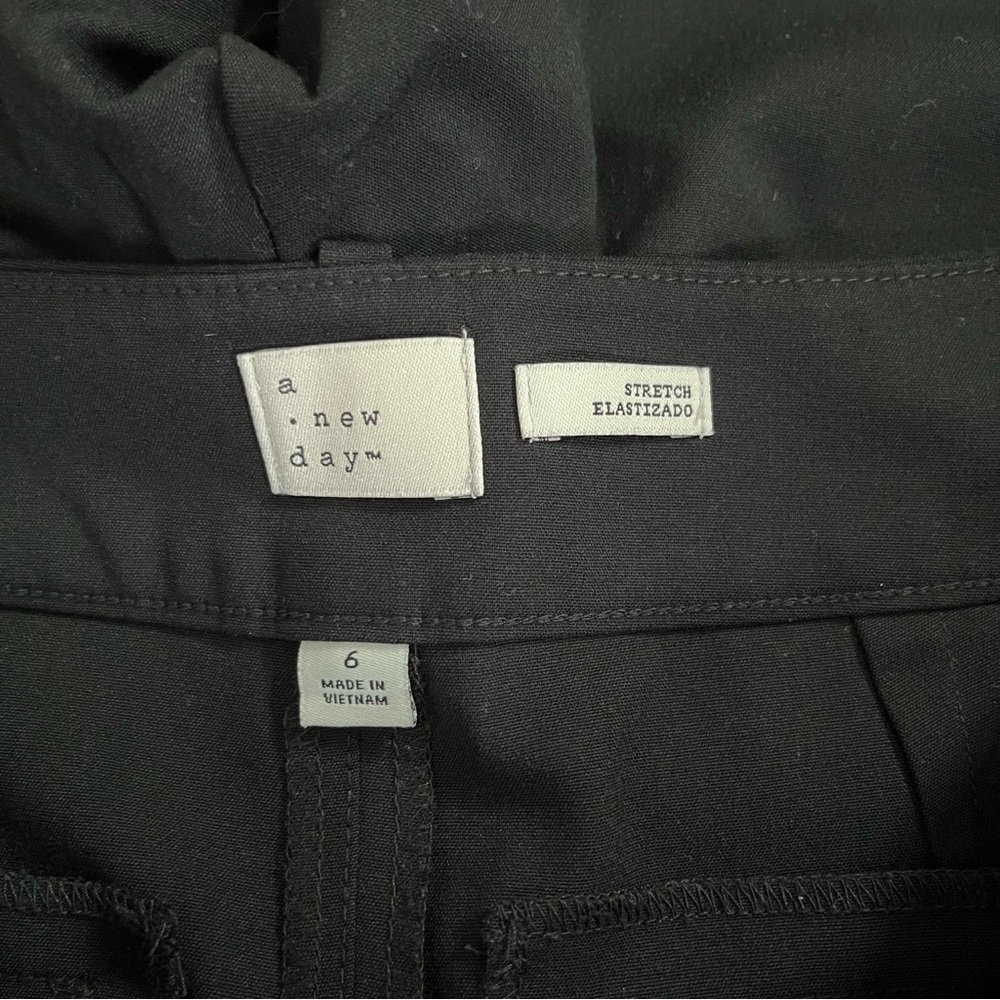 A New Day Classic Black Wide Leg Trousers - Picture 3 of 5